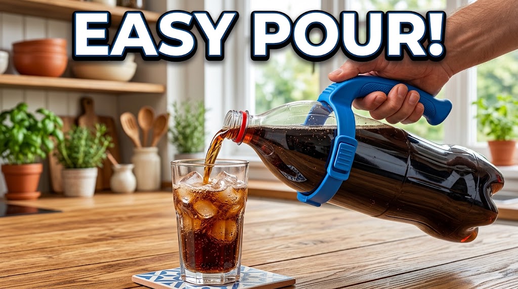 Clever Bottle Handle Solves Big Drink Pouring Umobile5G