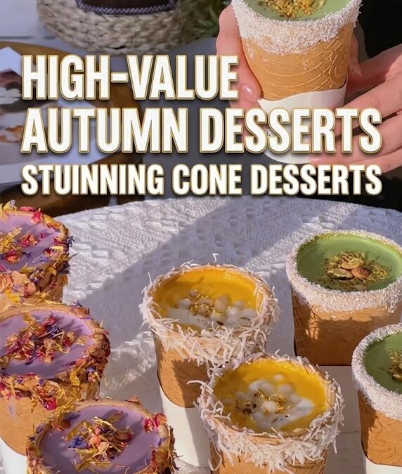 The Trend of Stunning Cone Desserts