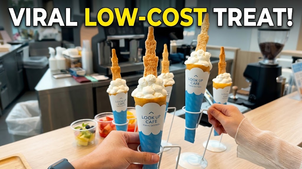 Viral Low-Cost Tokyo SkyTree Crepes Umobile5G