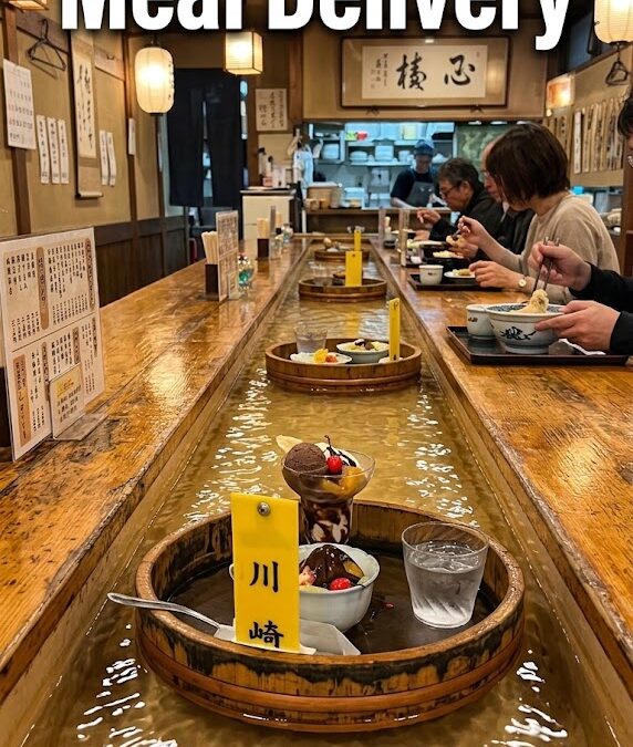 Water-Flowing Meal Delivery